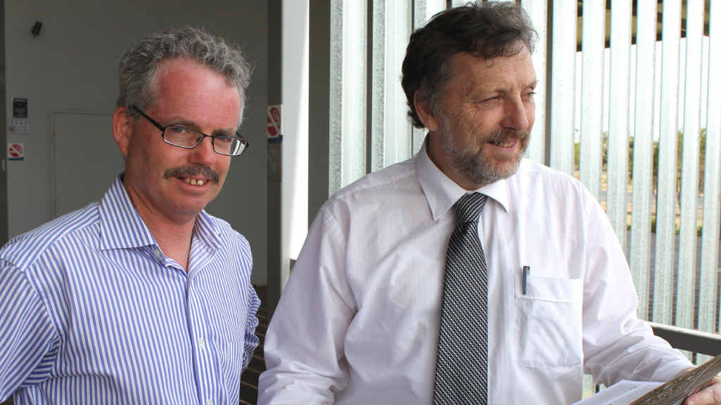 ULDA’s chief executive Paul Eagles (right) and planning manager Simon Banfield. ULDA’s chief executive Paul Eagles (right) and planning manager Simon Banfield.